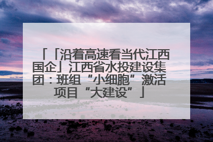 「沿着高速看当代江西国企」江西省水投建设集团：班组“小细胞”激活项目“大建设”