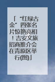 “红绿古金”四张名片惊艳亮相！吉安文旅招商推介会在青原区举行(图)