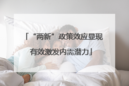 “两新”政策效应显现 有效激发内需潜力