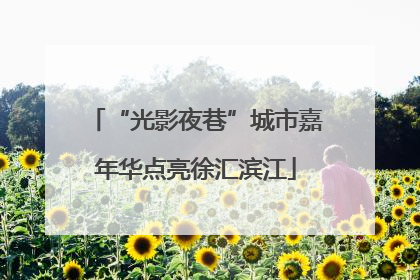 “光影夜巷”城市嘉年华点亮徐汇滨江