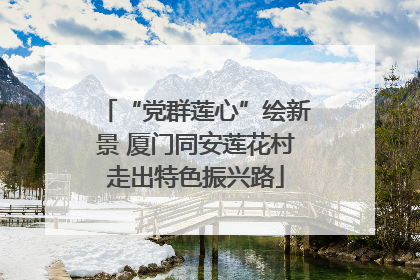 “党群莲心”绘新景 厦门同安莲花村走出特色振兴路