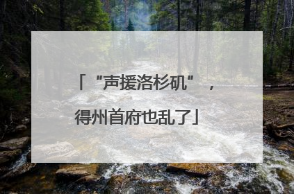 “声援洛杉矶”，得州首府也乱了