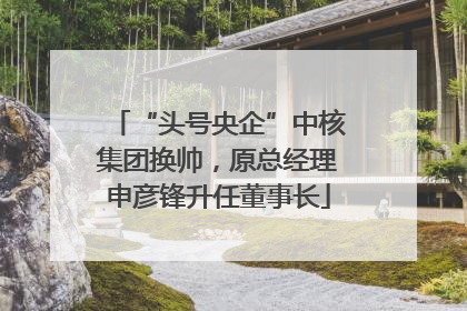 “头号央企”中核集团换帅，原总经理申彦锋升任董事长