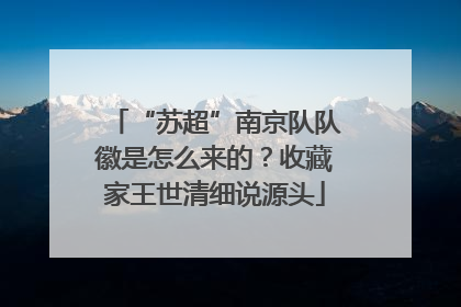 “苏超”南京队队徽是怎么来的？收藏家王世清细说源头