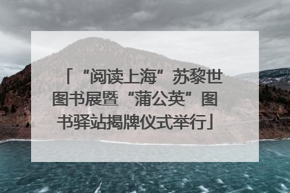 “阅读上海”苏黎世图书展暨“蒲公英”图书驿站揭牌仪式举行
