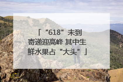 “618”未到 寄递迎高峰 其中生鲜水果占“大头”