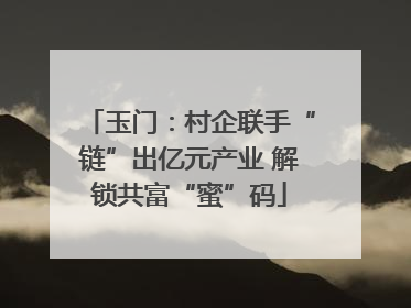 玉门：村企联手“链”出亿元产业 解锁共富“蜜”码