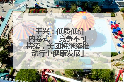 王兴：低质低价“内卷式” 竞争不可持续，美团将继续推动行业健康发展