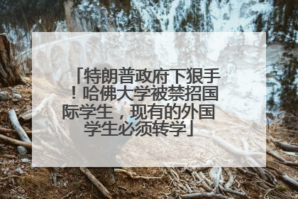 特朗普政府下狠手！哈佛大学被禁招国际学生，现有的外国学生必须转学