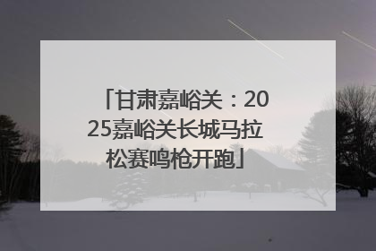 甘肃嘉峪关：2025嘉峪关长城马拉松赛鸣枪开跑