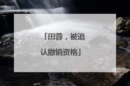 田蓉，被追认撤销资格