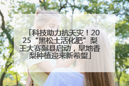 科技助力抗天灾！2025“黑松土活化肥”梨王大赛隰县启动，旱地香梨种植迎来新希望