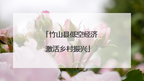 竹山县低空经济激活乡村振兴