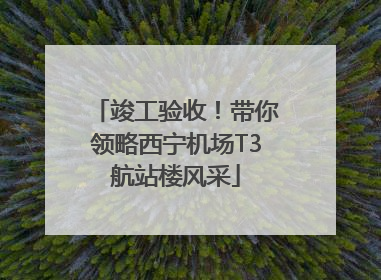 竣工验收！带你领略西宁机场T3航站楼风采