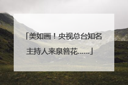 美如画！央视总台知名主持人来泉簪花……