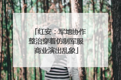 红安：军地协作整治穿着仿制军服商业演出乱象