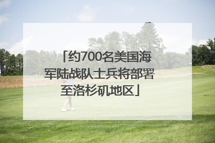 约700名美国海军陆战队士兵将部署至洛杉矶地区