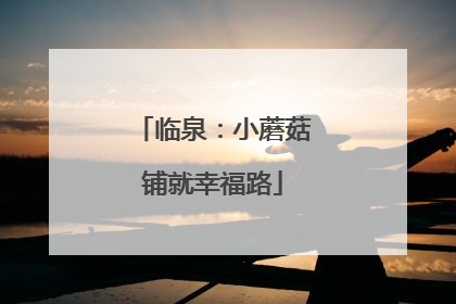 临泉：小蘑菇铺就幸福路
