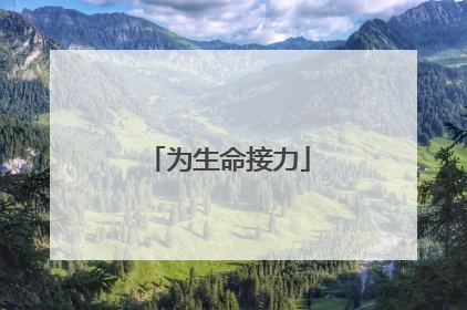 为生命接力