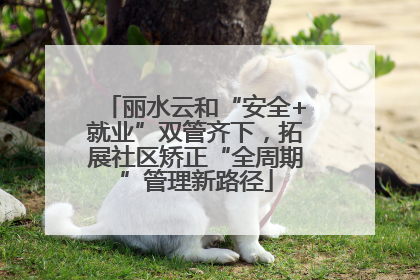 丽水云和“安全+就业”双管齐下，拓展社区矫正“全周期”管理新路径