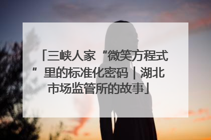 三峡人家“微笑方程式”里的标准化密码｜湖北市场监管所的故事