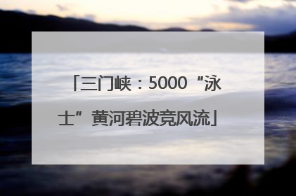 三门峡：5000“泳士”黄河碧波竞风流