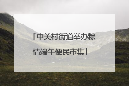 中关村街道举办粽情端午便民市集