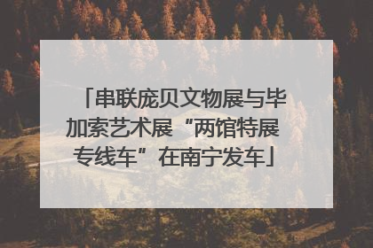 串联庞贝文物展与毕加索艺术展“两馆特展专线车”在南宁发车