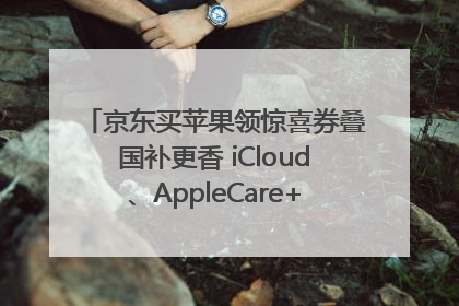 京东买苹果领惊喜券叠国补更香 iCloud、AppleCare+服务限时低至85折