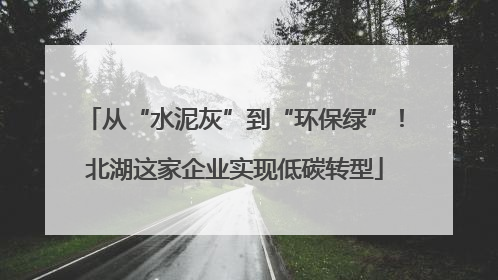 从“水泥灰”到“环保绿”！北湖这家企业实现低碳转型