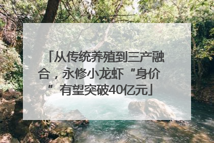 从传统养殖到三产融合，永修小龙虾“身价”有望突破40亿元