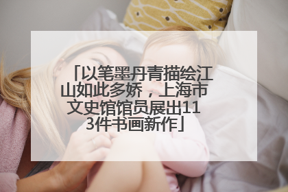 以笔墨丹青描绘江山如此多娇，上海市文史馆馆员展出113件书画新作