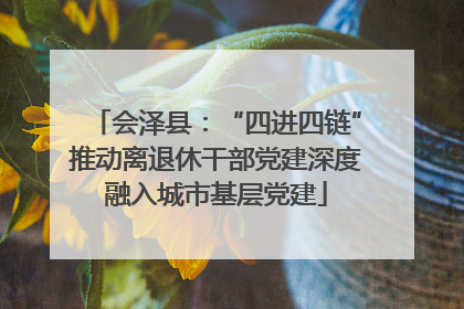 会泽县：“四进四链”推动离退休干部党建深度融入城市基层党建