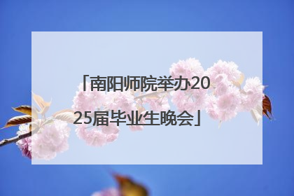 南阳师院举办2025届毕业生晚会