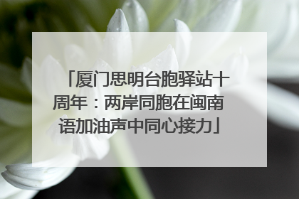 厦门思明台胞驿站十周年：两岸同胞在闽南语加油声中同心接力