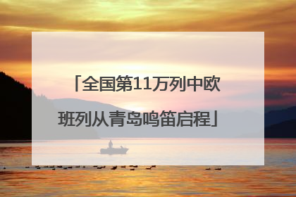 全国第11万列中欧班列从青岛鸣笛启程