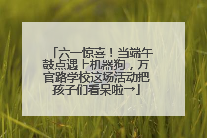 六一惊喜！当端午鼓点遇上机器狗，万官路学校这场活动把孩子们看呆啦→