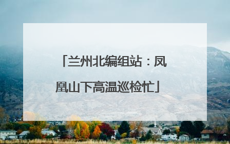 兰州北编组站：凤凰山下高温巡检忙