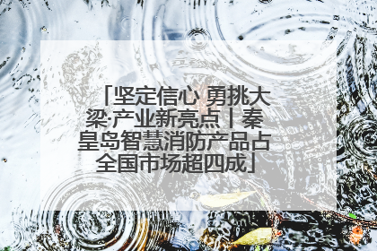 坚定信心 勇挑大梁·产业新亮点丨秦皇岛智慧消防产品占全国市场超四成