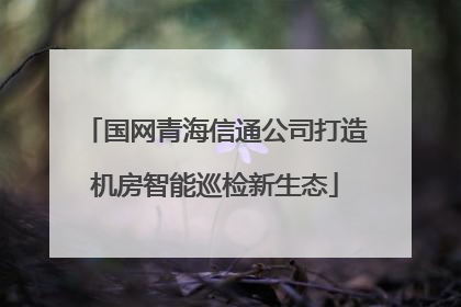 国网青海信通公司打造机房智能巡检新生态