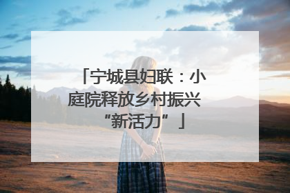 宁城县妇联：小庭院释放乡村振兴“新活力”