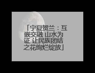 宁夏贺兰：互嵌交融 山水为证 让民族团结之花绚烂绽放