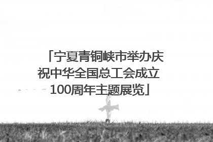 宁夏青铜峡市举办庆祝中华全国总工会成立100周年主题展览