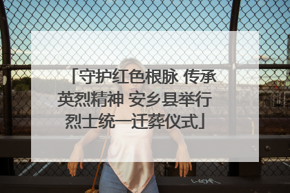 守护红色根脉 传承英烈精神 安乡县举行烈士统一迁葬仪式