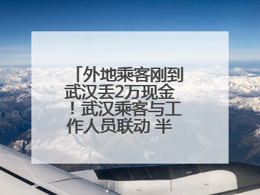 外地乘客刚到武汉丢2万现金！武汉乘客与工作人员联动 半小时完璧归赵