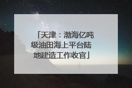 天津：渤海亿吨级油田海上平台陆地建造工作收官