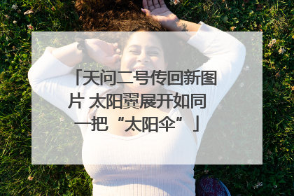 天问二号传回新图片 太阳翼展开如同一把“太阳伞”