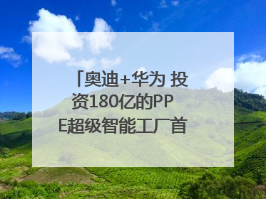 奥迪+华为 投资180亿的PPE超级智能工厂首款产品要搞大事情？｜粤港澳车展