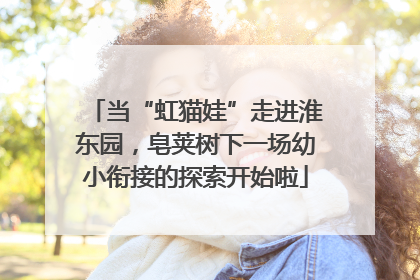 当“虹猫娃”走进淮东园，皂荚树下一场幼小衔接的探索开始啦