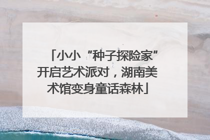 小小“种子探险家”开启艺术派对，湖南美术馆变身童话森林
